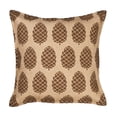 thumbnail image 1 of Greendale Home Fashions 20" x 20" Brown Pinecone Burlap Decorative Pillow, 1 of 4