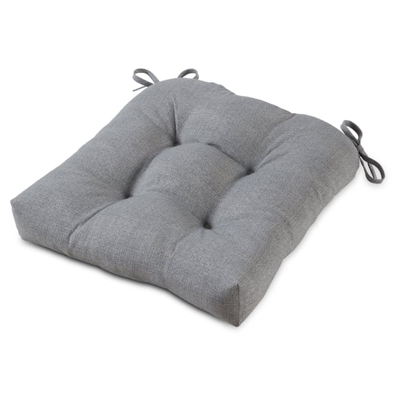 Greendale Home Fashions Tufted Outdoor 20'' x 20'' Seat Cushion, Heather Gray
