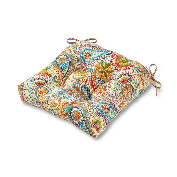 Greendale Home Fashions 20" x 20" Jamboree Outdoor Tufted Dining Seat Cushion