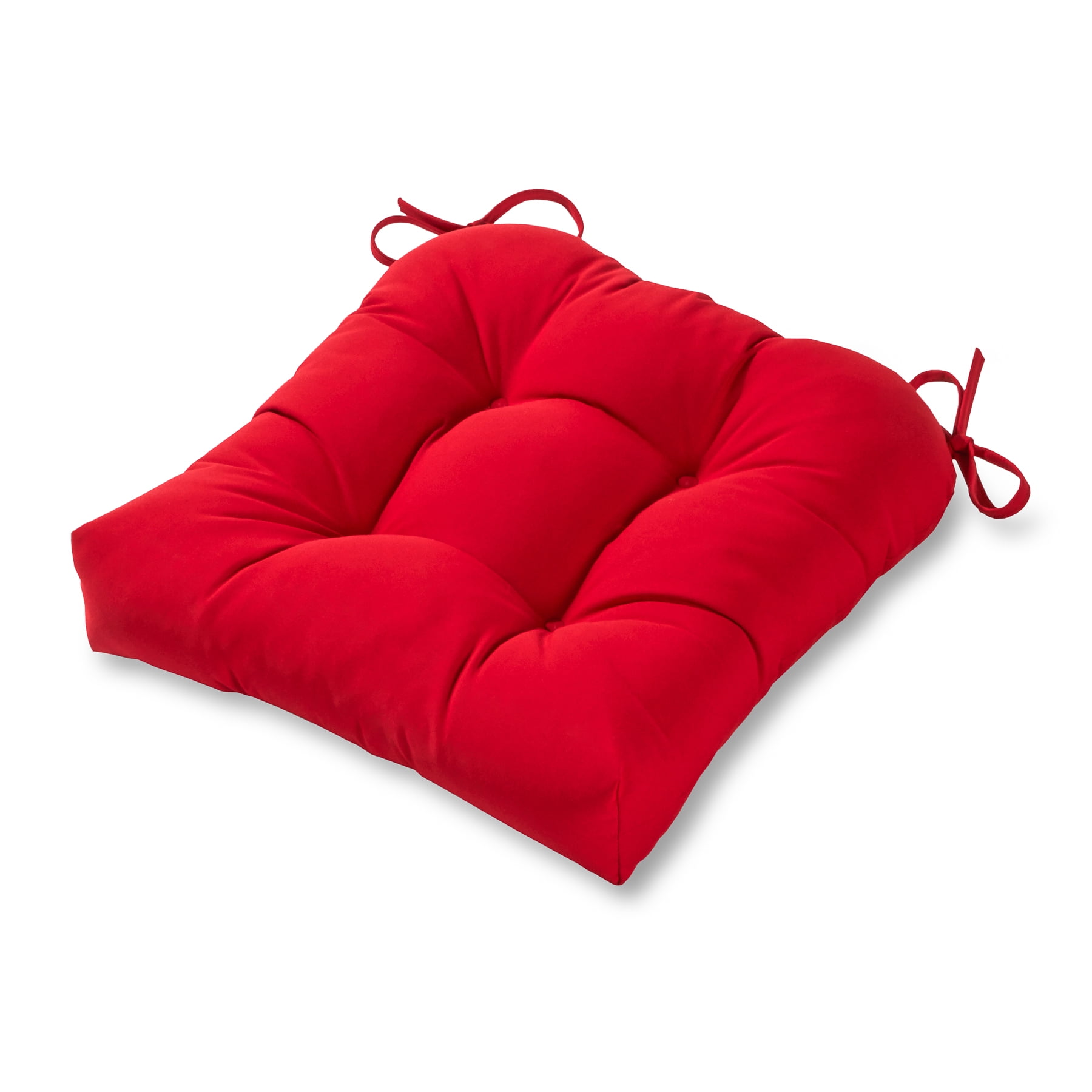 Sunbrella 20 x 20 in. Canvas Jockey Red Outdoor Tufted Dining Seat Cushion by Greendale Home Fashions