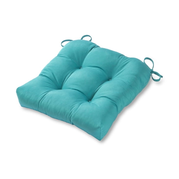 Greendale Home Fashions Tufted Outdoor 20'' x 20'' Seat Cushion, Teal