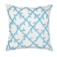 thumbnail image 1 of Greendale Home Fashions 20" x 20" Turquoise Lattice Cotton Canvas Decorative Pillow, 1 of 4