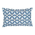 thumbnail image 1 of Greendale Home Fashions 22" x 14" Blue Rings Cotton Canvas Decorative Pillow, 1 of 4