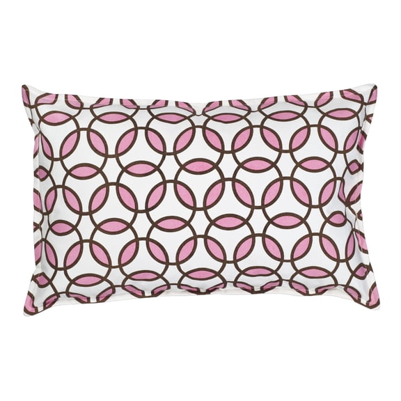 Greendale Home Fashions 22" x 14" Blush Rings Cotton Canvas Decorative Pillow