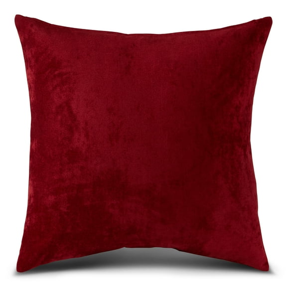 Greendale Home Fashions 24-in Ruby Velvet Throw Pillow Cover