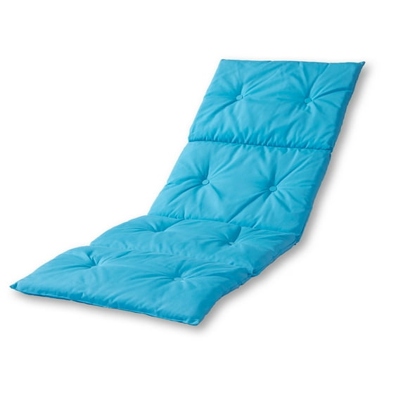 Greendale Home Fashions Teal 72 x 25 in. Outdoor Lightweight Chaise Lounge Chair Pad