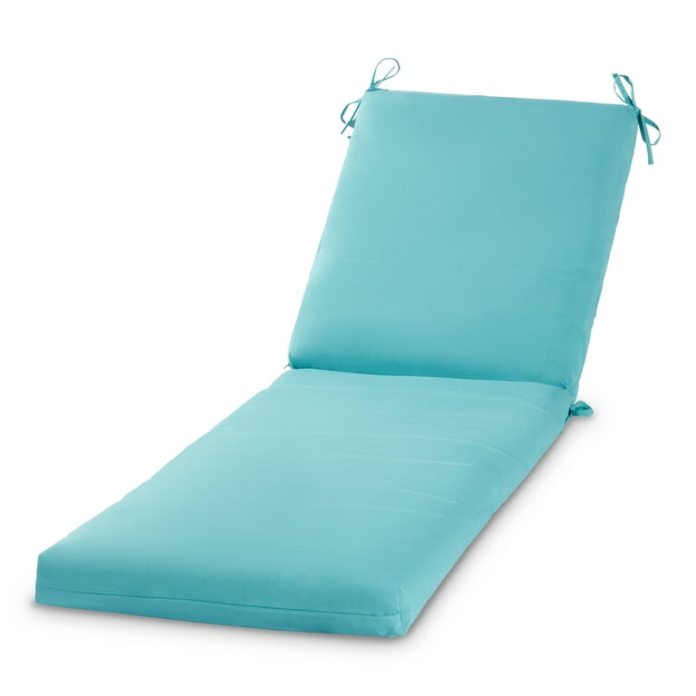 Greendale Home Fashions 73 x 23 Teal Outdoor Chaise Cushion