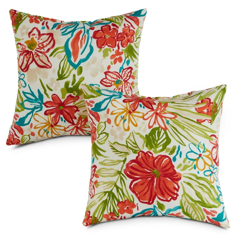 Greendale Home Fashions Aloha Floral Outdoor Accent Pillow, Set of 2 Greendale Home Fashions Aloha Floral Outdoor Accent Pillow, Set of 2