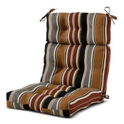 Greendale Home Fashions Outdoor 44 x 22 High Back Chair Cushion, Brick Stripe