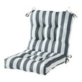 thumbnail image 1 of Greendale Home Fashions Canopy Stripe Gray 42 x 21 in. Outdoor Reversible Tufted Chair Cushion, 1 of 9