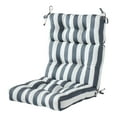 thumbnail image 1 of Greendale Home Fashions Canopy Stripe Gray 44 x 22 in. Outdoor High Back Chair Cushion, 1 of 9
