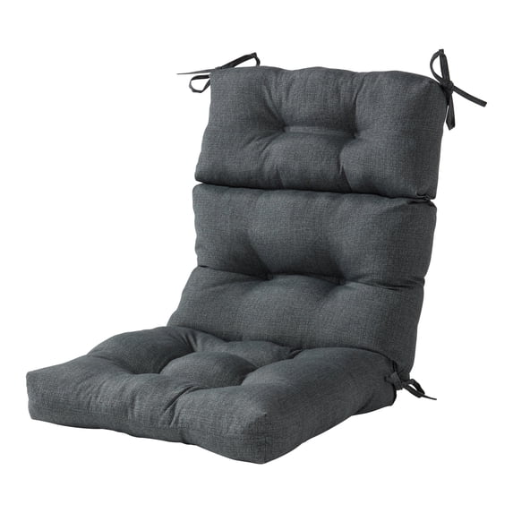 Greendale Home Fashions Outdoor 44'' x 22'' High Back Chair Cushion, Carbon
