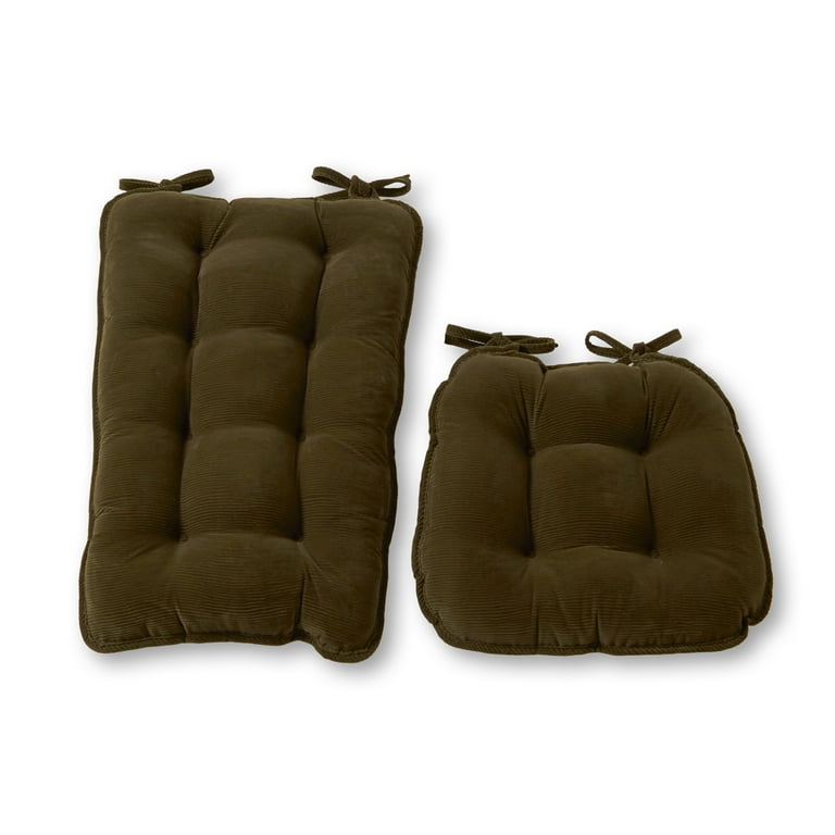 Greendale Home Fashions Cherokee Sage Jumbo 2 Piece Rocking Chair Cushion Set