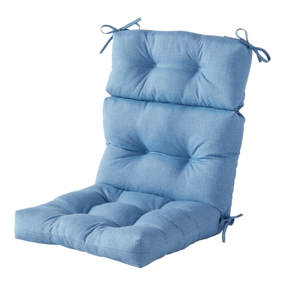 Greendale Home Fashions Outdoor 44'' x 22'' High Back Chair Cushion, Denim