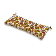 Greendale Home Fashions Esprit Floral 51 x 18 in. Outdoor Reversible Tufted Bench Cushion