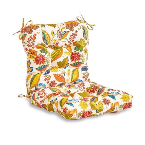 Greendale Home Fashions Esprit Floral Outdoor Dining Chair Cushion