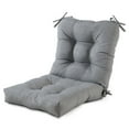 thumbnail image 1 of Greendale Home Fashions Heather Gray 42 x 21 in. Outdoor Reversible Tufted Chair Cushion, 1 of 9
