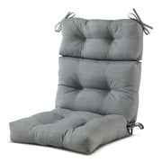 Greendale Home Fashions Heather Gray 44 x 22 in. Outdoor High Back Chair Cushion