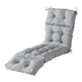 thumbnail image 1 of Greendale Home Fashions Heather Gray 72 x 22 in. Outdoor Chaise Lounge Chair Cushion, 1 of 7