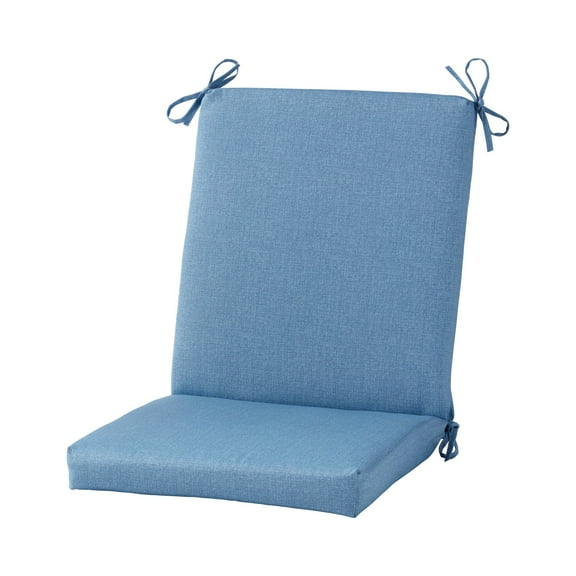 Greendale Home Fashions Outdoor High Back Chair Pad, Denim