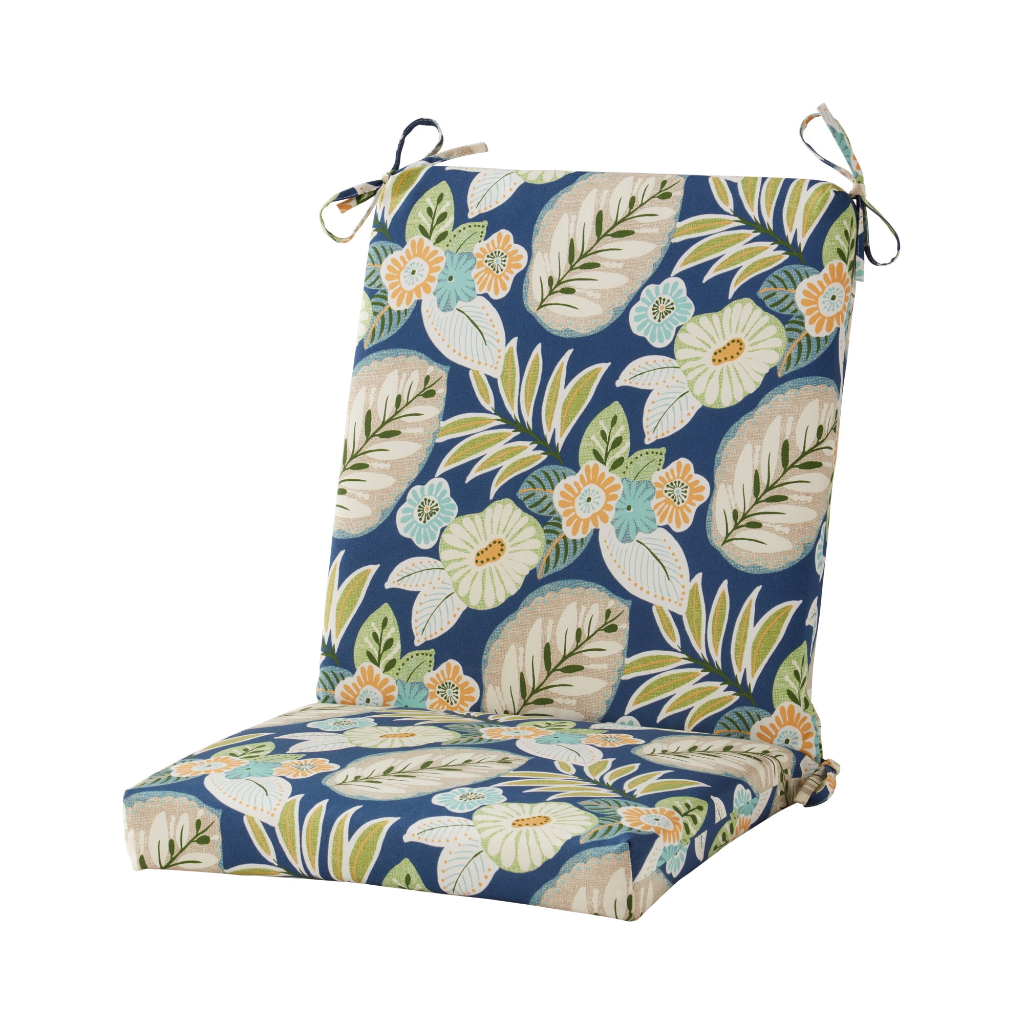 Greendale Home Fashions Outdoor 43'' x 20'' High Back Chair Pad, Marlow ...