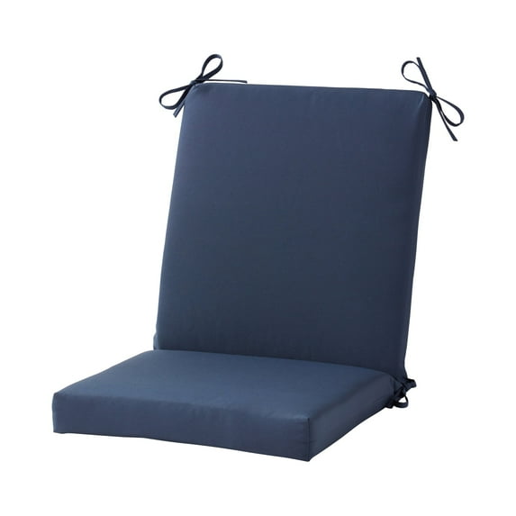 Greendale Home Fashions Outdoor High Back Chair Pad, Navy