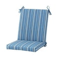 thumbnail image 1 of Greendale Home Fashions Outdoor High Back Chair Pad, Sapphire Stripe, 1 of 7