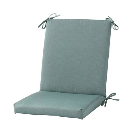 Greendale Home Fashions Outdoor High Back Chair Pad, Seaglass