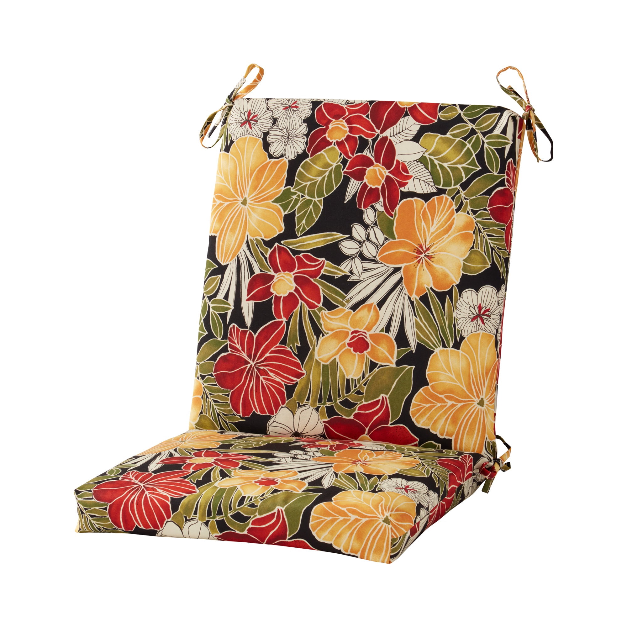 Greendale Home Fashions Outdoor 43'' x 20'' High Back Chair Pad ...