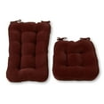 thumbnail image 1 of Greendale Home Fashions Hyatt Burgundy Jumbo 2-Piece Rocking Chair Cushion Set, 1 of 4