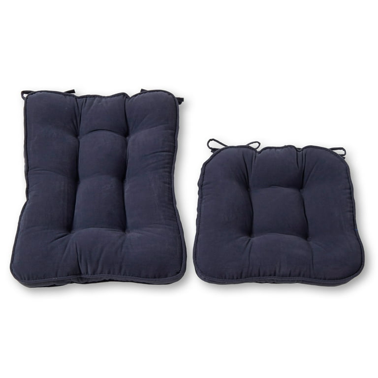 Greendale Home Fashions Jumbo Rocking Chair Cushion Set- Hyatt Fabric- Denim Greendale Home Fashions Jumbo Rocking Chair Cushion Set- Hyatt Fabric- Denim