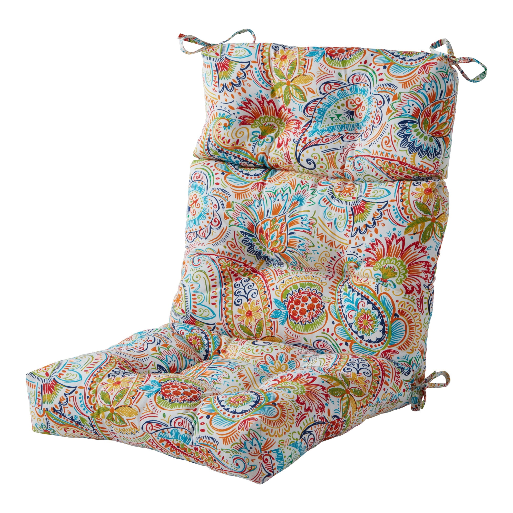 Greendale Home Fashions Outdoor 44'' x 22'' High Back Chair Cushion, Jamboree