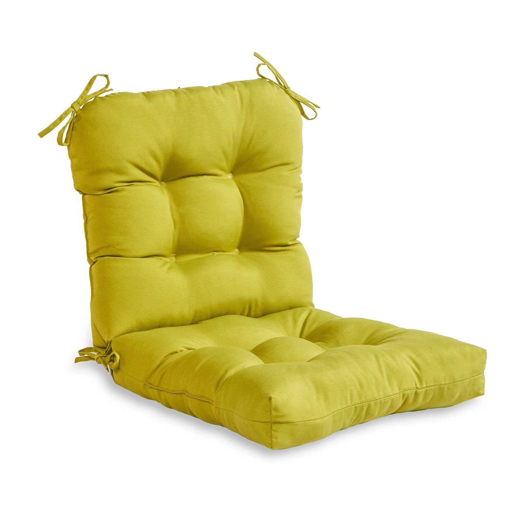 Greendale Home Fashions Kiwi Green Outdoor Dining Chair Cushion