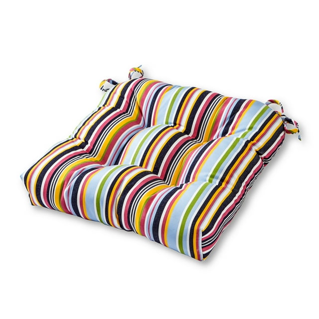 Greendale Home Fashions Malibu Stripe Outdoor 20'' Sunbrella Fabric Chair Cushion