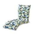 thumbnail image 1 of Greendale Home Fashions Marlow Blue Floral 72 x 22 in. Outdoor Chaise Lounge Chair Cushion, 1 of 8