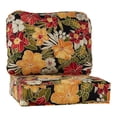 thumbnail image 1 of Greendale Home Fashions Outdoor 2-Piece Reversible Deep Seat Cushion Set, Aloha Black, 1 of 7