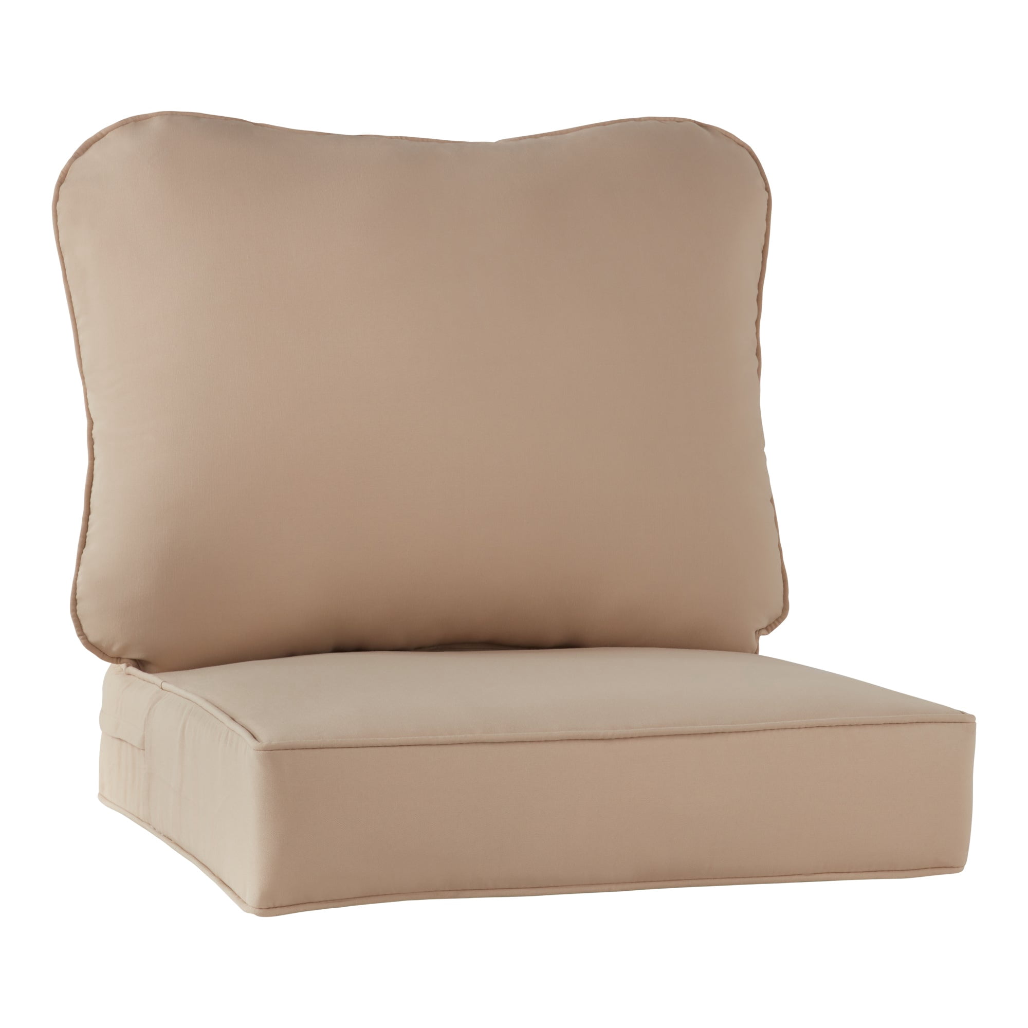 Greendale Home Fashions Outdoor 2-Piece Reversible Deep Seat Cushion Set, Stone