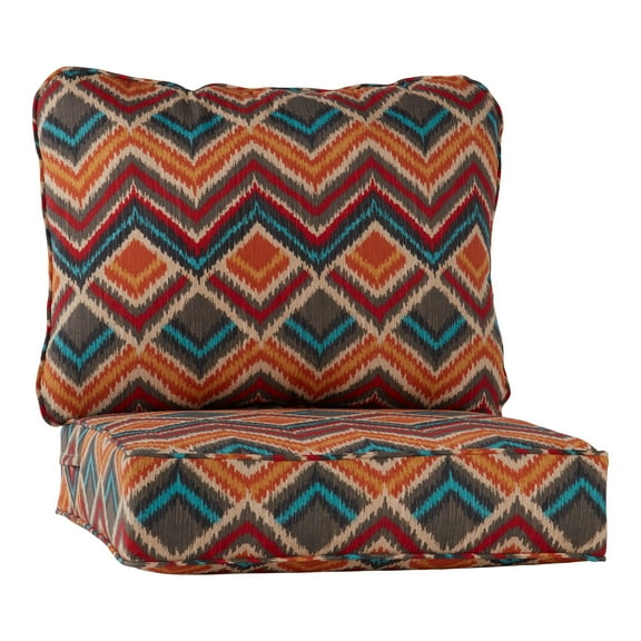 Greendale Home Fashions Outdoor 2-Piece Reversible Deep Seat Cushion Set, Surreal