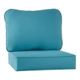 thumbnail image 1 of Greendale Home Fashions Outdoor 2-Piece Reversible Deep Seat Cushion Set, Teal, 1 of 7