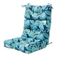 thumbnail image 1 of Greendale Home Fashions Outdoor 44'' x 22'' High Back Chair Cushion, Botanical Crestwood, 1 of 7