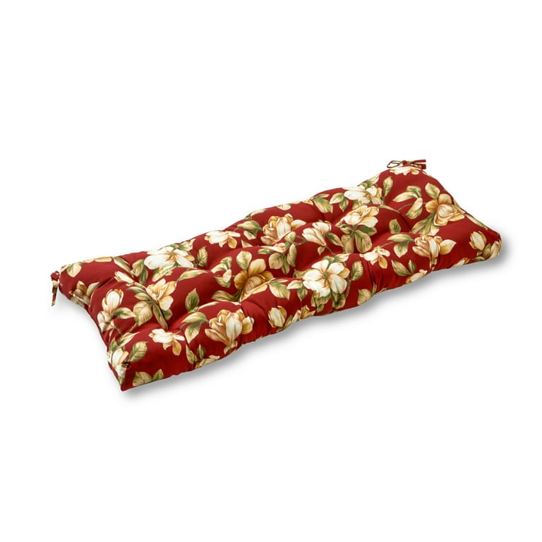Greendale Home Fashions Roma Floral 44 x 17 in. Outdoor Bench Seat Cushion
