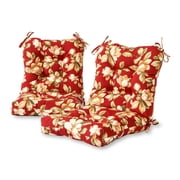 Greendale Home Fashions Outdoor Tufted 42'' x 21'' Chair Cushion, Set of 2, Roma Floral