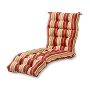 Greendale Home Fashions Roma Stripe 72 x 22 in. Outdoor Chaise Lounge Chair Cushion