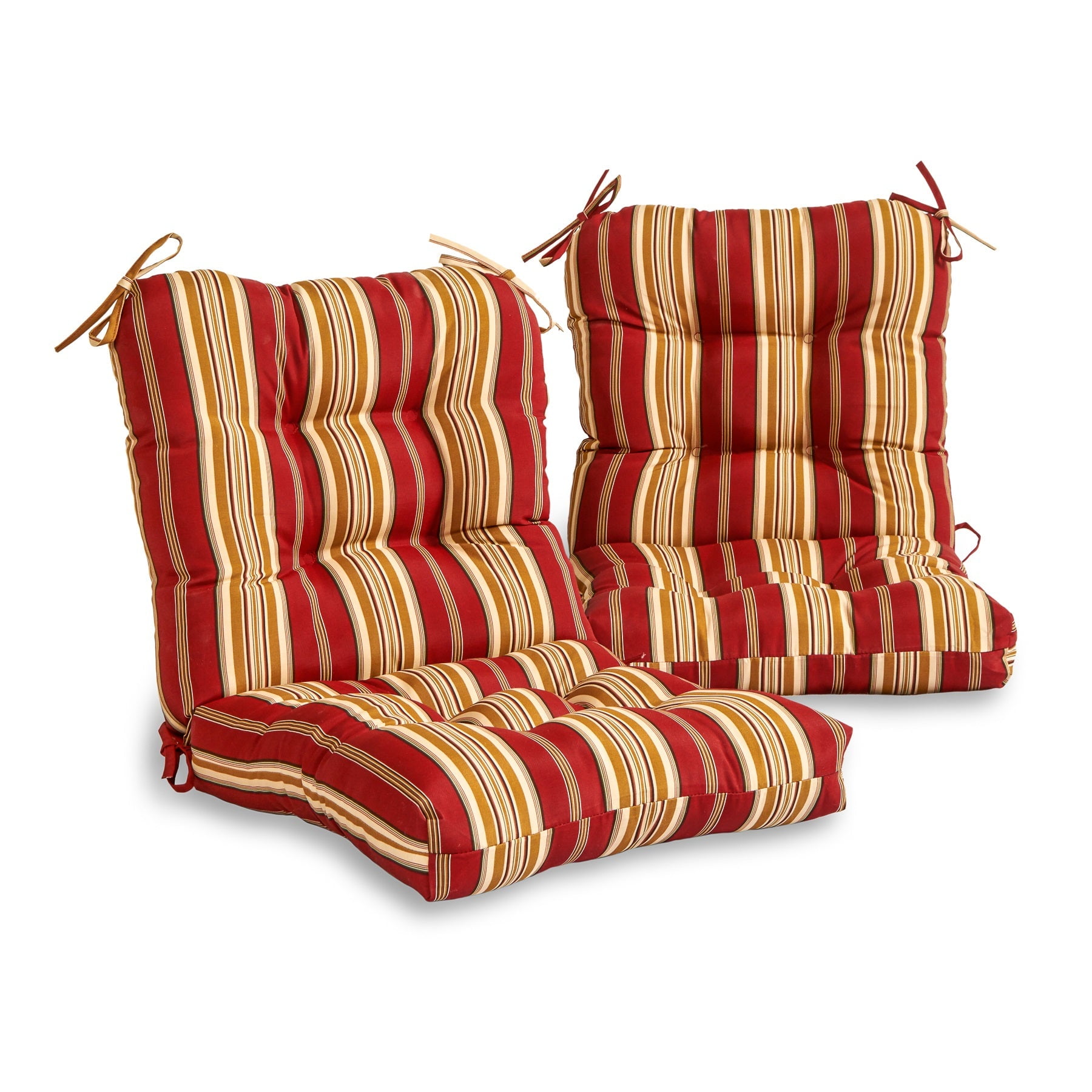 Greendale Home Fashions Roma Stripe Outdoor Dining Chair Cushion (2-Pack)
