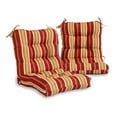 thumbnail image 1 of Greendale Home Fashions Roma Stripe Outdoor Dining Chair Cushion (2-Pack), 1 of 8