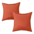 thumbnail image 1 of Greendale Home Fashions 17'' x 17'' Reversible Outdoor Throw Pillow, Set of 2, Rust, 1 of 5