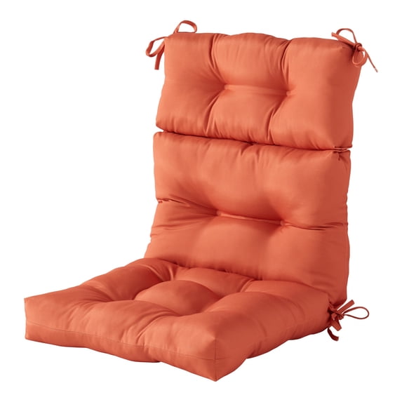 Greendale Home Fashions Outdoor 44'' x 22'' High Back Chair Cushion, Rust