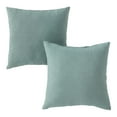 thumbnail image 1 of Greendale Home Fashions 17'' x 17'' Reversible Outdoor Throw Pillow, Set of 2, Seaglass, 1 of 5