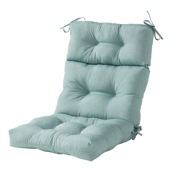 Greendale Home Fashions Outdoor 44'' x 22'' High Back Chair Cushion, Seaglass