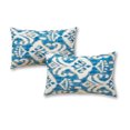 thumbnail image 1 of Greendale Home Fashions Seaside Ikat Outdoor Rectangle Throw Pillow (2-pack), 1 of 5
